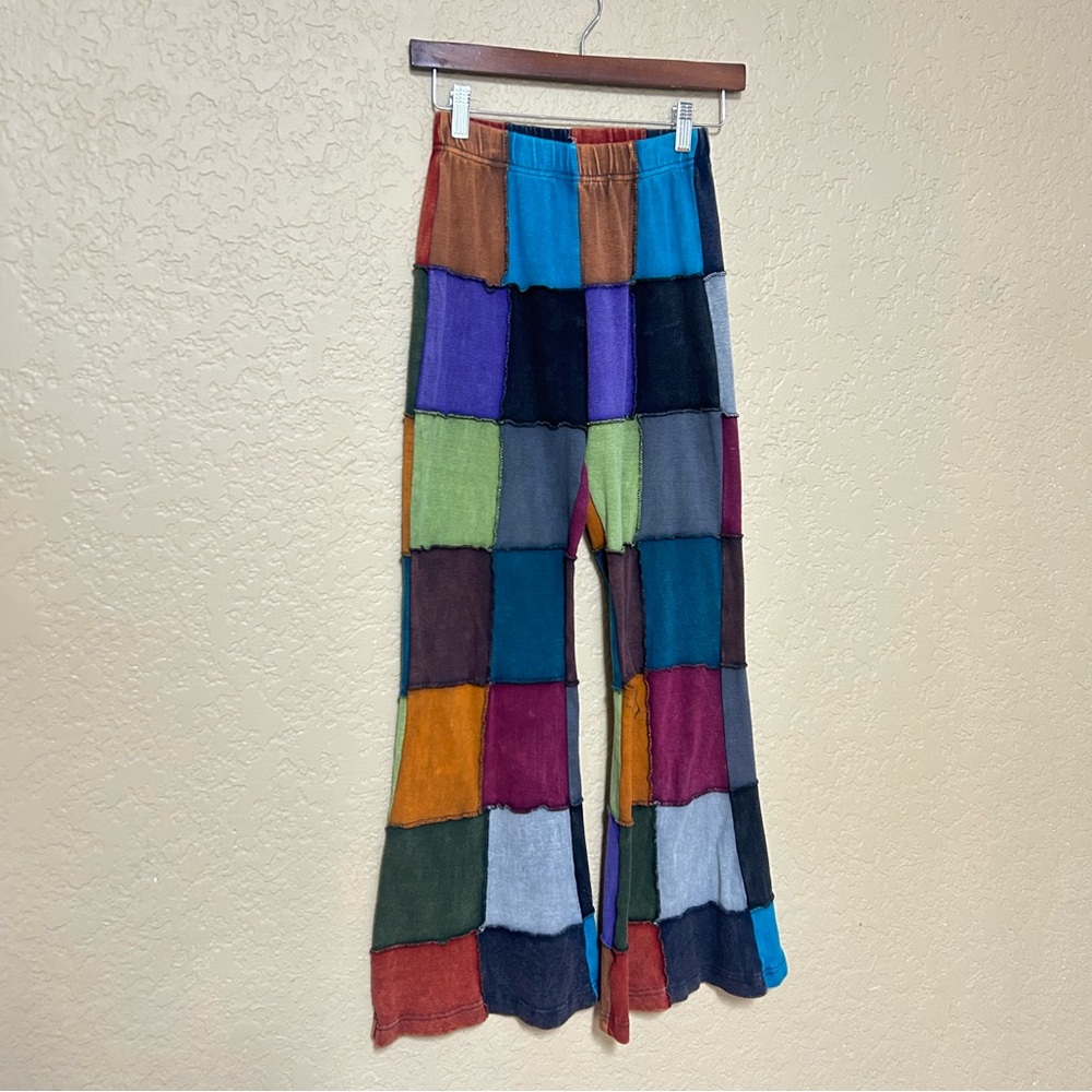 Earthbound Patchwork Flare Pants Size Small - Nee… - image 2